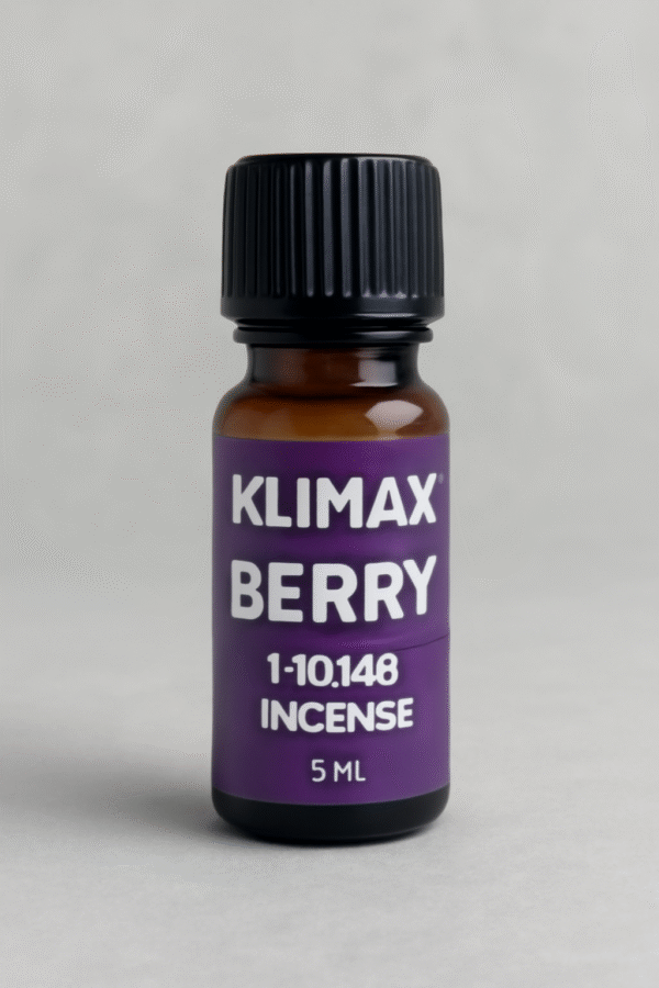 "Klimax Berry Liquid Incense 5ml Bottle – Premium Liquid Incense with Berry Aroma"